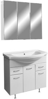 Тумба под раковину Stella Polar Волна 75-8 белый SP-00000125