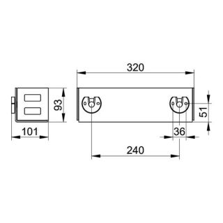 Полка для ванной Keuco Universal 24954370000 черный