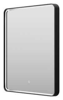 Зеркало с подсветкой Brevita Mercury MER-Rett6-060/80-black 60см чёрный