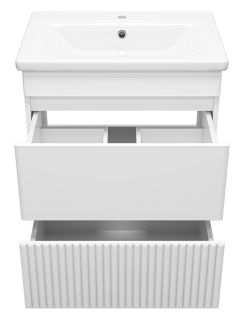 Напольная тумба под раковину Misty Мира 65см белый