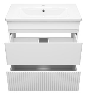 Напольная тумба под раковину Misty Мира 80см белый