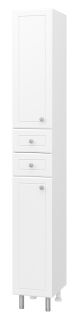 Напольный шкаф - пенал Misty Мисти 26см левый белый