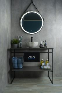 Раковина Gid Mnc487 54435 накладная под камень глянцевая 32x32x14