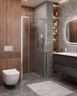 Душевая дверь CEZARES MOLVENO-BF-3-120-C-Cr-IV хром