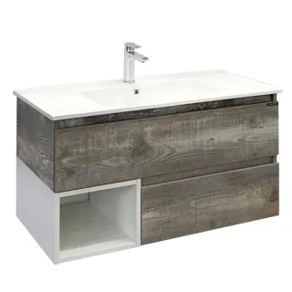 Тумба с раковиной Comforty Турин 00-00013940 90 см дуб бежевый