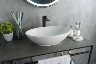 Раковина Gid N9021 51109 накладная белая 52x32x14