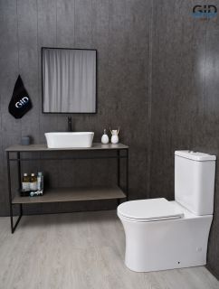 Раковина Gid N9028 51233 накладная белая 53x36x14