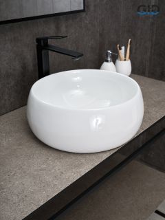 Раковина Gid N9140 51213 накладная белая 40x40x15.5