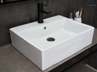 Раковина Gid N9153 51215 накладная белая 53x41x15