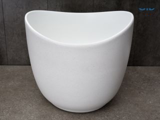 Раковина Gid N9303wg 51221 накладная белый матовый / белый графит 36x36x32