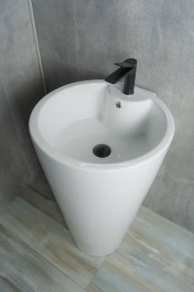 Раковина Gid Nb136 81105 накладная белая 50x53x80