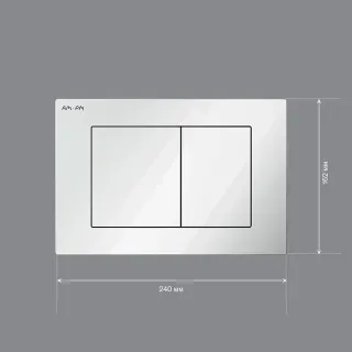 Клавиша смыва Am.Pm PrimeFit I090201 механическая белая глянцевая