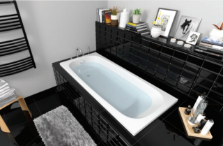 Акриловая ванна Berges Nelu 180x80см белый 050021