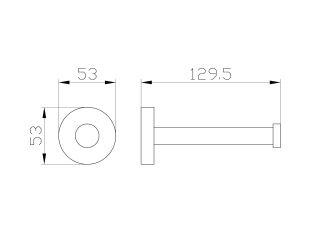 Держатель для запасной туалетной бумаги Wonzon & Woghand Easy WW-8106 хром