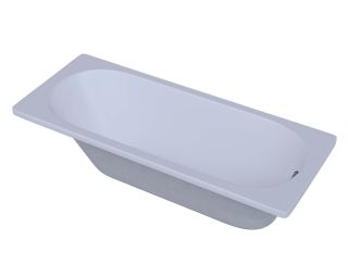 Акриловая ванна Aquatek Оберон OBR180-0000009 180х80 см с фронтальным экраном сборно-разборный сварной каркас