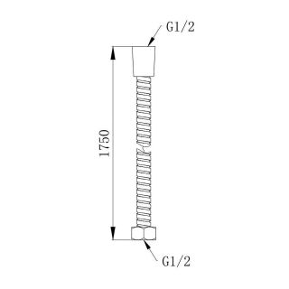 Душевой шланг Aquanika Aquaflex AQA002-175 хром