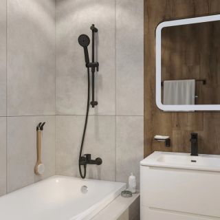 Душевой шланг IDDIS Optima Home OPH12BLi19 120 см, черный матовый