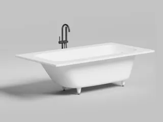 Ванна из искусственного камня Salini Orlanda Plus Kit S-Sense 102114MRF 190x100см RAL полностью