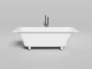 Ванна из искусственного камня Salini Orlanda Axis Kit S-Sense 103313GRH 170x75см RAL снаружи