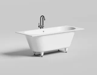 Ванна из искусственного камня Salini Ornella Axis S-Sense 104613MRF 170x70см RAL полностью