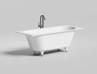 Ванна из искусственного камня Salini Ornella Axis Kit S-Sense 104713GRF 170x70см RAL полностью