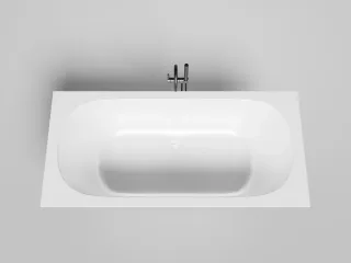Ванна из искусственного камня Salini Ornella Axis Kit S-Stone 103522M 190x90см белый глянцевый
