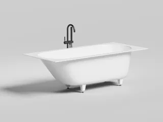 Ванна из искусственного камня Salini Ornella Kit S-Sense 102412GRF 180x80см RAL полностью