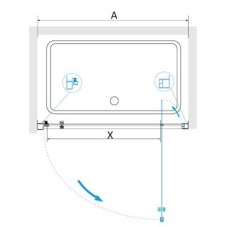 Душевая дверь RGW PA-105 410810508-11 80см хром