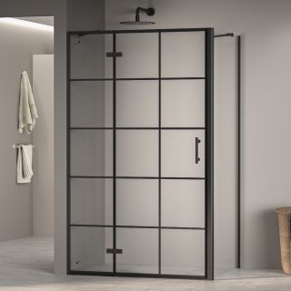 Душевой уголок RGW PA-77B L (PA-07B L + Z-050-2B + держатель O-204B) 41087707-084L 100x70см чёрный