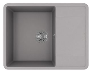 Кухонная мойка Florentina Пьемонт 650 серый шёлк