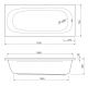 Ванна акриловая Cezares PIAVE-170-75-42-W37