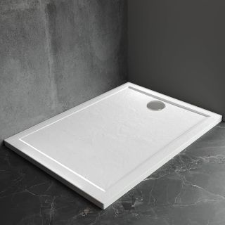 Душевой поддон Veconi Pietra W, 800x800x30, искусственный камень, белый