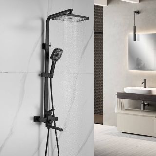 Душевая стойка Shevanik S7036H чёрный