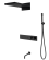 Душевая система Boheme Fusion 131-2-B с термостатом чёрный