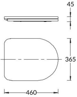 Kerama Marazzi Сиденье POMPEI PO.seat.01\BLK Soft close + Clip up черный