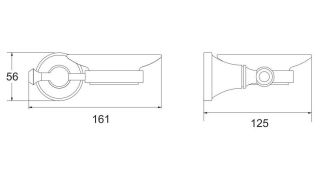 Мыльница Rose RG1903T пепельный