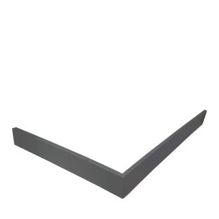 Экран для душевого поддона Veconi Pietra PS AG, 800x800x30, гелькоут и стекловолокно, антрацитово-серый