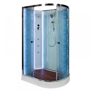 Душевая кабина Deto ЕМ1512 L N LED с гм. 120х80х208 см