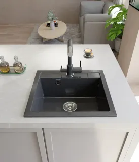 Мойка кухонная GranFest CLASSIC Q-561 черный