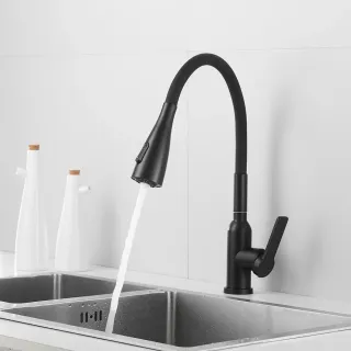 Смеситель для кухни Shevanik S843H-3 чёрный