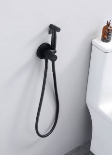 Гигиенический душ со смесителем Splenka S221.52.06 чёрный