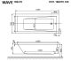 Гидромассажная ванна Whitecross Wave 0101.160070.100.SOFT.CR 160x70см Soft хром