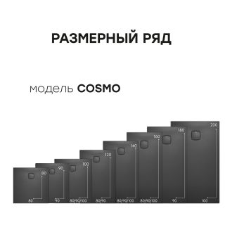 Душевой поддон Starohome Cosmo 86830850 80x80 см чёрный матовый