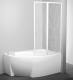 Шторка на ванну Ravak Supernova VSK2 Rosa 170 76PB010041 Rain профиль белый правый
