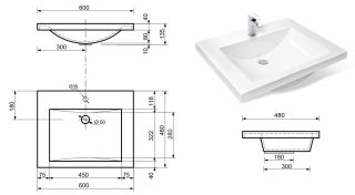 Раковина Эстет Монако ФР-00000790 60см белый