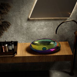 Раковина ABBER Bequem AC2107Regen 49см хамелеон