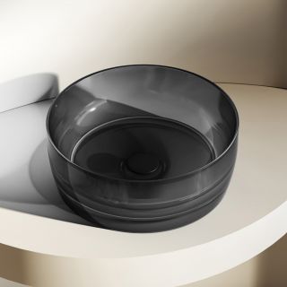 Раковина ABBER Kristall 40см чёрный AT2804Onyx