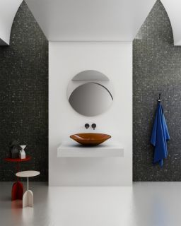 Раковина ABBER Kristall AT2812Opal 53см коричневый