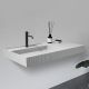 Подвесная раковина ABBER Stein AS2628 120см белый матовый