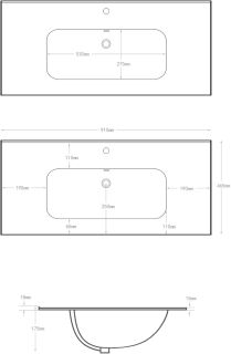 Раковина Aquanet Flat 284029 90 см белый